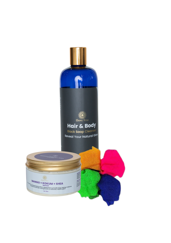 Sapo &  Mango + Kokum +Shea  Skin Silk  &  Black Soap Cleanser Set