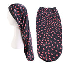 Long Hair Bonnet | Long Silk Bonnet | Long Bonnets | Ebony Rose