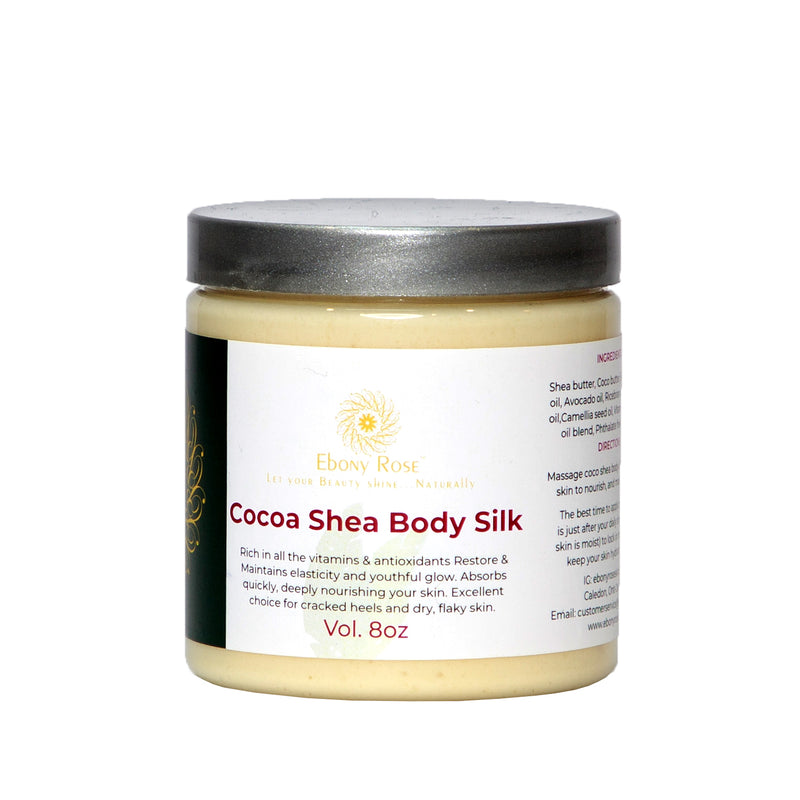 Cocoa Shea Body Silk | Cocoa Body Lotion | Body Lotion | Ebony Rose