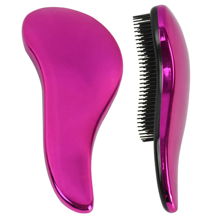 Naturally Curly Detangling Hairbrush in Mango Pink