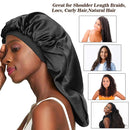 Long Hair Bonnet | Long Silk Bonnet | Long Bonnets | Ebony Rose